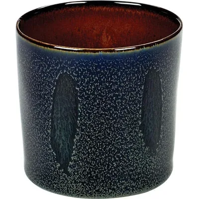 Салатник «Цилиндр» керамика 250мл D=75,H=75мм синий,коричнев.