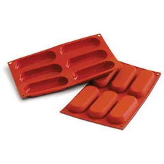 Baking dish “Savoiardi” [6 cells] silicone ,H=17,L=127.5,B=47mm