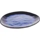Тарелка десертная керамика ,L=20,5,B=17,5см синий,черный, изображение 2