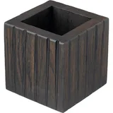 Подставка для столовых приборов дуб ,H=12,L=12,B=12см черный