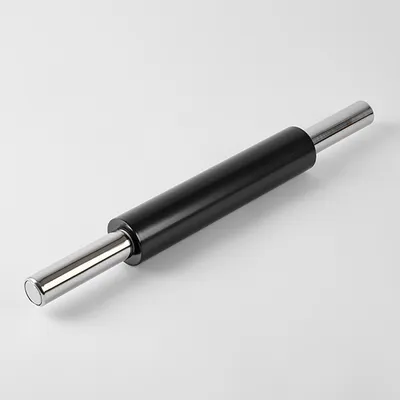 Скалка с антипригарным покрытием сталь нерж.,тефлон D=50,L=469/250мм металлич.,черный