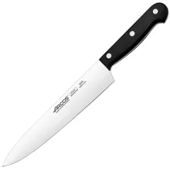 Нож поварской «Универсал» сталь нерж.,полиоксиметилен ,L=317/200,B=38мм черный,металлич.