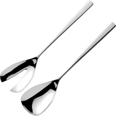 Spoon+fork for salad “Atlantis”  stainless steel , L=290/100, B=4mm  metal.