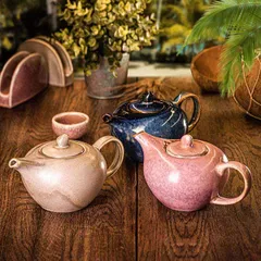 Чайник заварочный «Агава» фарфор 0,7л D=67,H=113,L=210мм зелен.,матовый, изображение 2