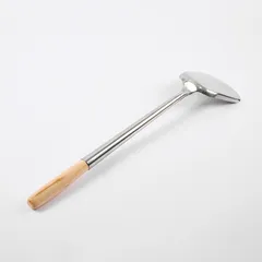 Лопатка кухонная с деревянной ручкой сталь нерж.,дерево ,L=45/10,B=10,8см, изображение 2