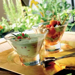 Креманка «Эпсилон» стекло 375мл D=128/60,H=90мм прозр., изображение 2