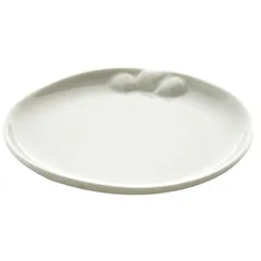 Блюдце «Боксис» для масла фарфор ,L=12,2,B=12см белый, изображение 2
