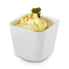 Салатник квадратный пластик 150мл ,H=60,L=65,B=65мм белый, изображение 3