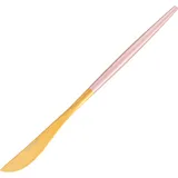 Нож столовый «Стил Пинк Голд Мэтт» сталь нерж. ,L=223,B=15мм золотой,розов.