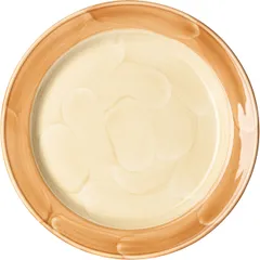 Тарелка «Паприка» фарфор D=270,H=35мм оранжев.,бежев.