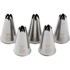 Pastry nozzle “Closed star”[5 pcs] stainless steel D=25/6,H=43mm