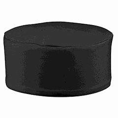 Шапочка поварская размер M полиэстер,хлопок черный