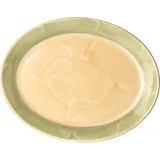 Блюдо «Феннель» овальное фарфор ,H=20,L=300,B=235мм зелен.,бежев.