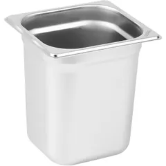 Гастроемкость GN 1/6 сталь нерж. 3,2л ,H=20,L=17,6,B=16,2см металлич.