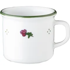 Coffee cup “Retro Altausse Roth”  porcelain  80 ml  white, green.