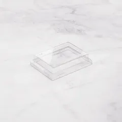 Крышка для бумажного контейнера OneClick 400 мл пластик ,H=20,L=100,B=135мм прозр., изображение 2