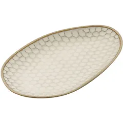 Serving dish “Kyupseli” ceramics ,L=22.5,B=13cm beige.