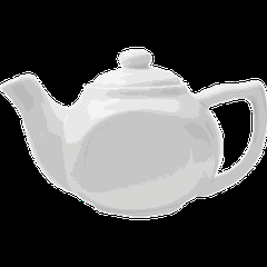 Чайник заварочный «Проотель» с крышкой фарфор 490мл белый