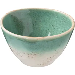 Salad bowl “Erboso Reativo”  porcelain  0.6 l  D=15 cm  turquoise, beige.