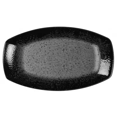 Тарелка «Нанокрем Блэк» прямоугольная фарфор ,H=23,L=190,B=114мм черный, Длина (мм): 190, Ширина (мм): 114