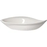 Салатник «Кунстверк» лист фарфор 58мл ,H=20,L=135,B=75мм белый