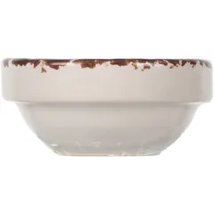 Соусник фарфор 30мл D=60,H=25мм белый,коричнев., изображение 2