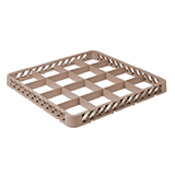 Кассета для посуды 16 ячеек 12х12 дополнительная полипроп. ,H=45,L=500,B=500мм бежев.