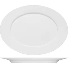 Dish “Purity” oval  porcelain , L=33cm  white