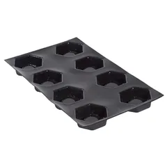 Confectionery mold “Hexagon”[20pcs] silicone, fiberglass D=80,H=25,L=600,B=400mm