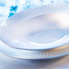 Тарелка глубокая «Сатиник» фарфор 330мл D=245,H=44мм белый, изображение 2