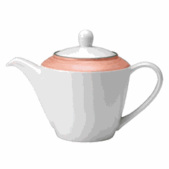 Teapot “Rio Pink”  porcelain  310 ml  white, pink.