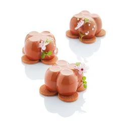 Форма для выпечки «Хлоя» [6 ячеек] силикон ,H=40,L=61,B=61мм черный, изображение 2