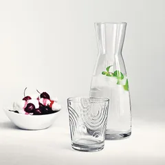 Кувшин «Эпсилон» без ручки стекло 1л D=10/7,H=26см прозр., изображение 2