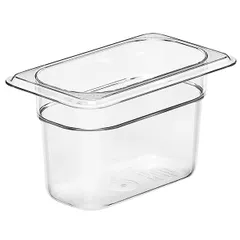 Food container  polycarbonate  0.75 l , H=10, L=17.6, B=11 cm  transparent.