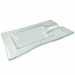 Пепельница для сигар стекло ,H=21,L=170,B=99мм прозр.