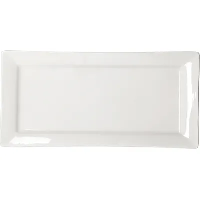 Блюдо «Кунстверк» прямоугольное фарфор ,H=2,L=36,B=18см белый, Длина (мм): 360