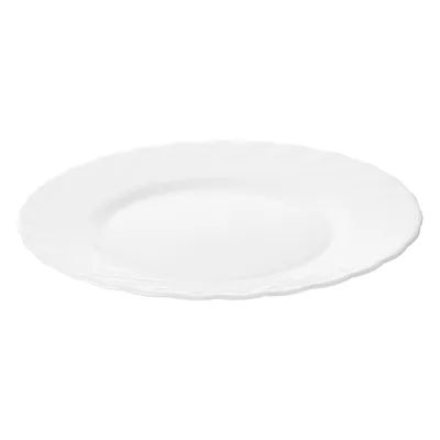 Тарелка «Трианон» мелкая стекло 231,7мл D=200,H=16мм белый, изображение 2