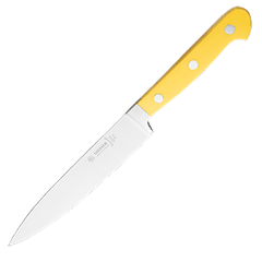 Flexible fillet knife  stainless steel, plastic , L=29/18, B=3cm  yellow, metal.