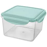 Контейнер для продуктов «Смарт Лок» с крышкой для СВЧ полипроп. 1,6л ,H=10,4,L=16,B=16см прозр.,мятн