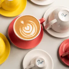 Чашка кофейная «Пур-Амор» фарфор 80мл D=66/40,H=55,L=90мм белый, изображение 2