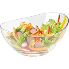 Салатник «Папайя» стекло 240мл D=130,H=65мм прозр., изображение 2