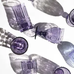 Бокал для вина стекло 310мл D=86,H=163мм фиолет., изображение 3