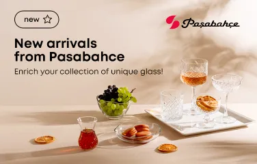 New arrivals from Pasabahce. Enrich your collection of unique glass!