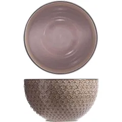 Salad bowl ceramics D=150,H=85mm brown,purple.