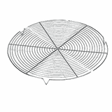 Решетка на ножках сталь хромир. D=24см металлич.