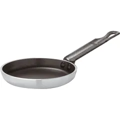 Pan for pancakes aluminium,teflon D=120,H=20,L=245mm black,silver.