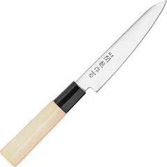 Нож кухонный «Киото» двусторонняя заточка сталь нерж.,дерево ,L=235/120,B=25мм