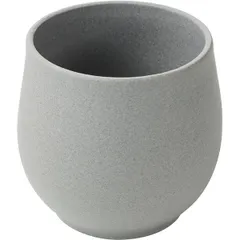Стакан для горячих напитков «Нау» керамика 200мл D=80,H=73мм серый
