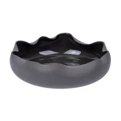 Салатник «Вейв» фарфор 0,5л D=150,H=44мм черный