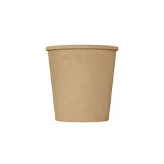 Контейнер бумажный OneBowl для супа картон 0,52л D=102/75,H=104мм св.корич., изображение 2